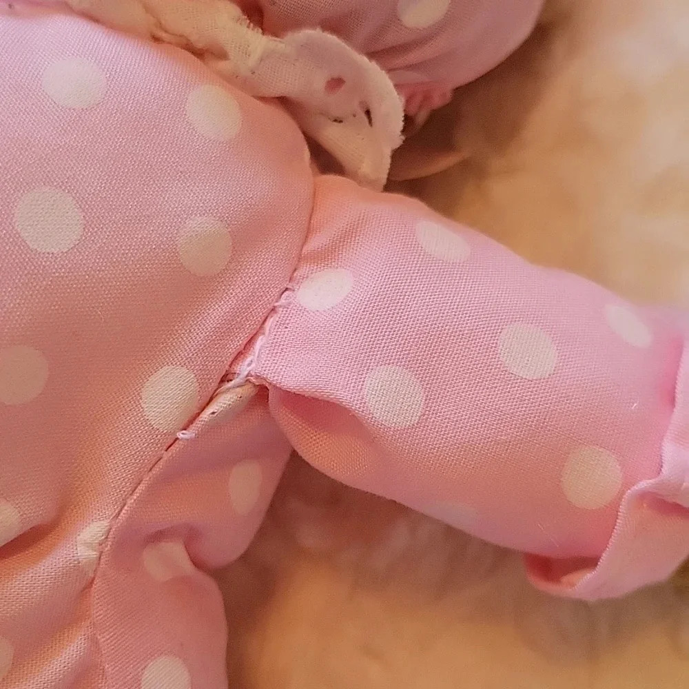 🌴3/$15🌴 Vintage Pink Polka Dot Papel Bearly Bunny Jr in costume kids - Picture 11 of 15